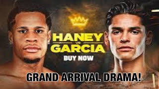 BREAKING NEWS! DEVIN HANEY PUSHES RYAN GARCIA AT FACE-OFF BECAUSE GERVONTA DAVIS IS IN HIS HEAD!💯