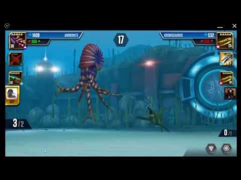 Jurassic World: The Game - Aquatic Player Duel Battle 118 - HAINOSAURUS!