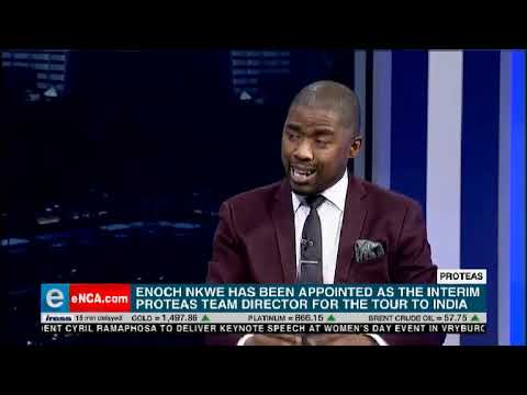 Discussion on Enoch Nkwe's appointment as Proteas coach