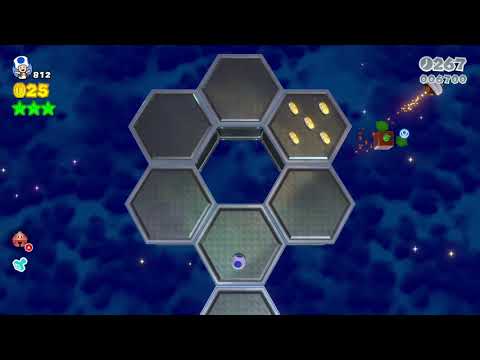 Super Mario 3D World (Switch) 9-6 Itemless Speedrun - Time: 201 (TWR)