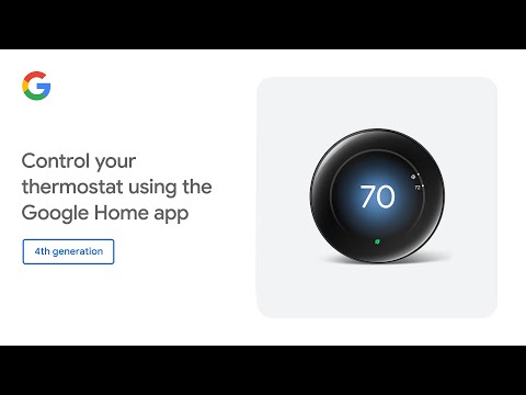 Part of a video titled Control your thermostat using the Google Home app - YouTube