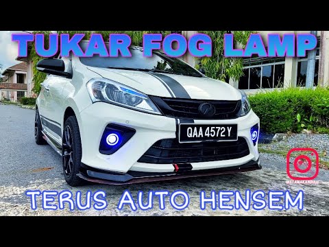 Myvi G3 Tukar Fog Lamp PART 1 | Led Angel Eyes Fog Light Ring