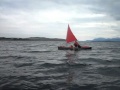 Greg, paddle sailing his Bell Flashfire and Expedition 25 rig