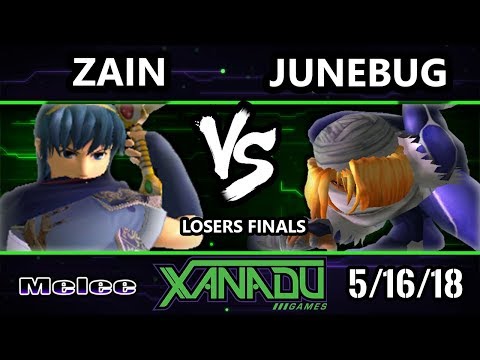 S@X 250 SSBM - PG | Zain (Marth) Vs. Junebug (Sheik) - Smash Melee Losers Finals