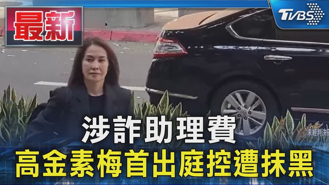 涉詐助理費  高金素梅首出庭控遭抹黑｜TVBS新聞 @TVBSNEWS01