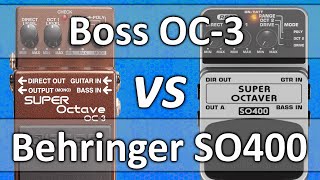 Video thumbnail for Boss OC-3 VS Behringer SO400 by Ambient Joe
