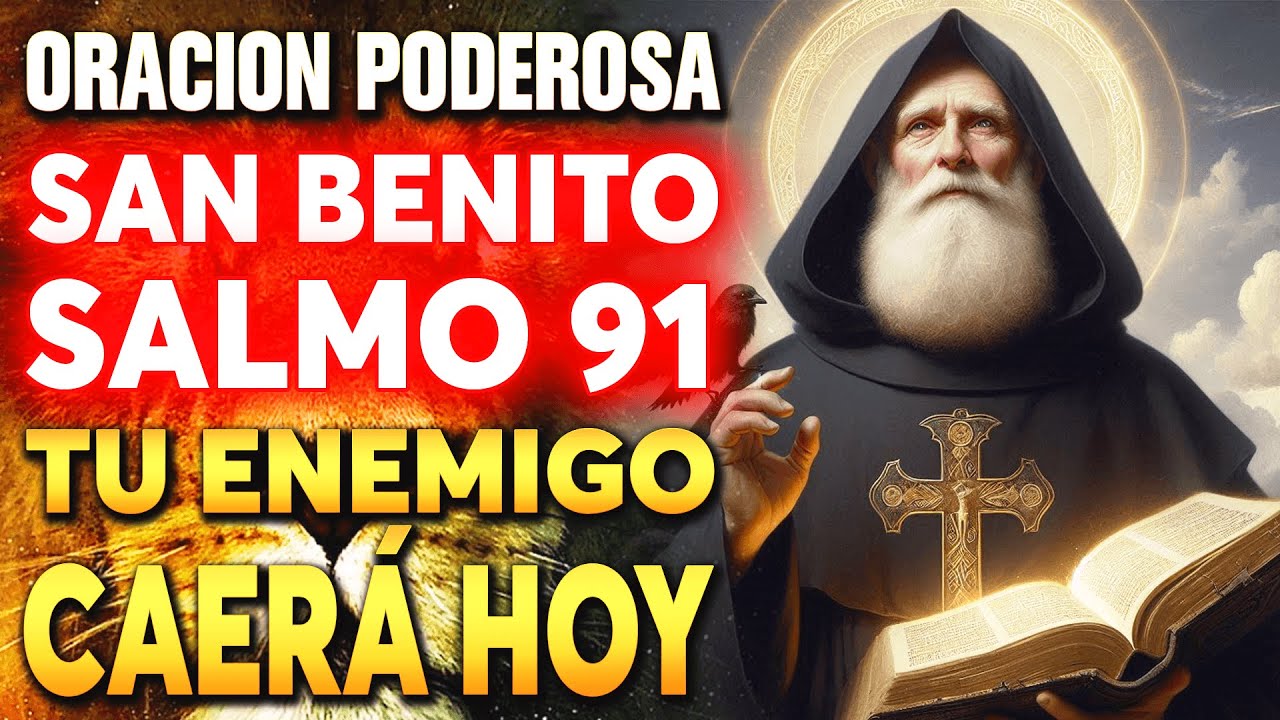 🔴Oración Poderosa San Benito y Salmo 91 | Milagrosa oración | Tu enemigo caerá hoy con solo escuchar
