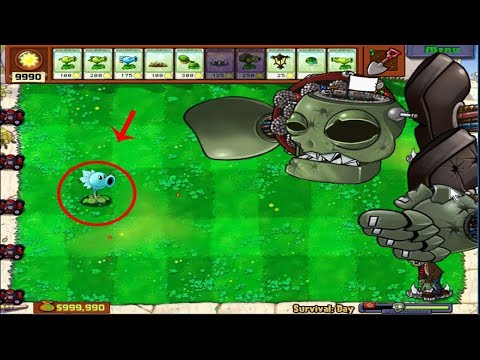 1 Peashooter vs Dr. Zomboss Hack Plants vs Zombies Minigames