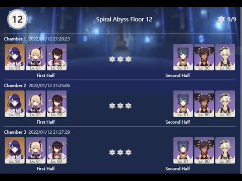 Spiral Abyss 2.4 - Floor 12 - 9* - Trio Mono Electro & Pyro /w Xinyan