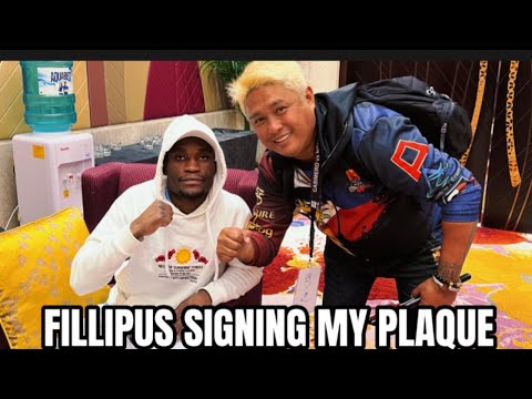 FILLIPUS SIGNING MY PLAQUE CASIMERO VS FILLIPUS