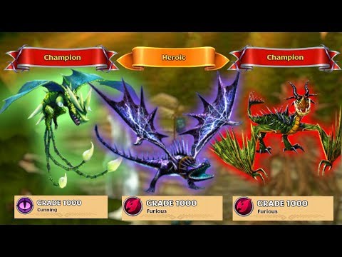 Champion Triple Stryke, Dagur's Skrill, Whip-Slash - Grade 1000 | Dragons: Rise of Berk
