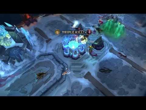 3 v 5 Base defense, Tristana Alley Oop, Quadrakill 03/10/2014