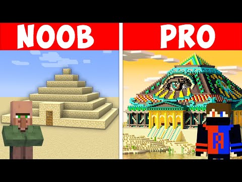 NOOB Pyramid vs PRO Pyramid in Minecraft