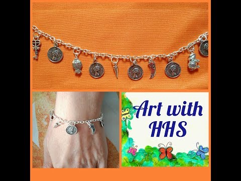 Handmade Antique Silver Bracelet for Women || DIY || Art with HHS Video