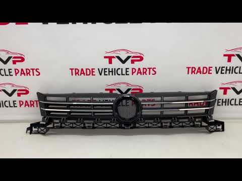 Fits VW Touran 2010-2015 Front Grille Black With Chrome Moulding  video