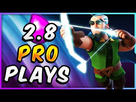 2.8 ELIXIR! PROS MADE a MAGIC ARCHER DECK THAT DOMINATES!