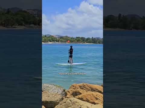 island boy life... 😌 #crossfit #fitnessinspiration #fallback #lithe #yoga #paddleboarding