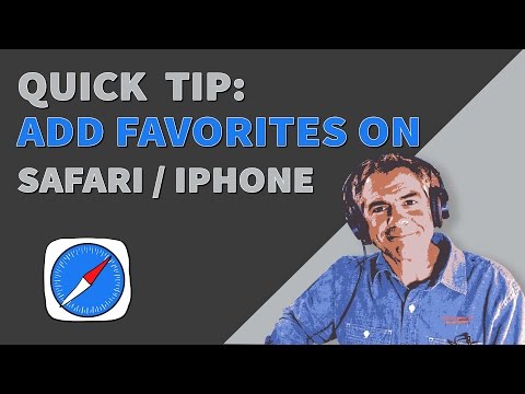 Quick Tip: How To Add Favorites (Shortcuts) in Safari...