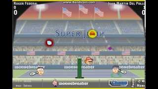preview picture of video 'PcGaming [4] Sports Heads Tennis Open - Juan Martin Del Pollo VS Roger FederaL'