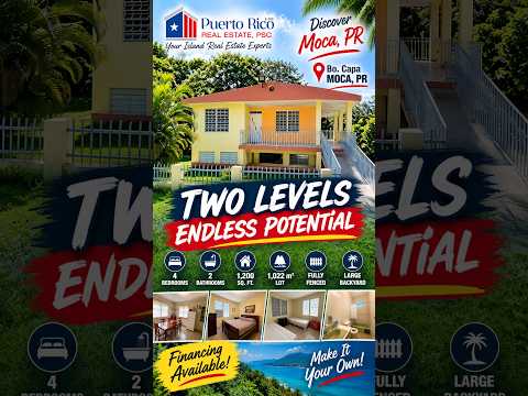🏡 Home for Sale in Moca, Puerto Rico | 4BR + Large Yard