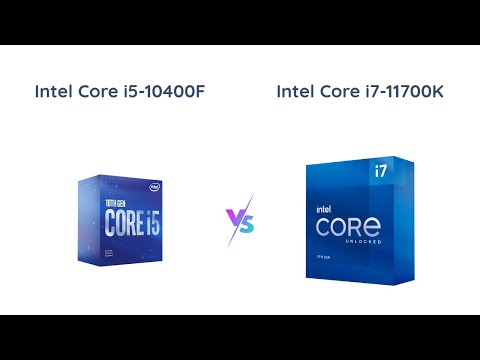 Intel Core i5-10400F vs. Core i7-11700K Processor Comparison