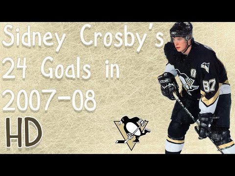 Sidney Crosby's 24 Goals in 2007-08 (HD)
