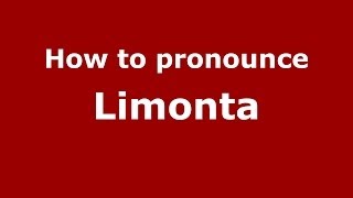 How to pronounce Limonta