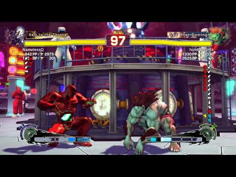 USF4 NamelessQ (Seth) vs hub64points (Blanka)