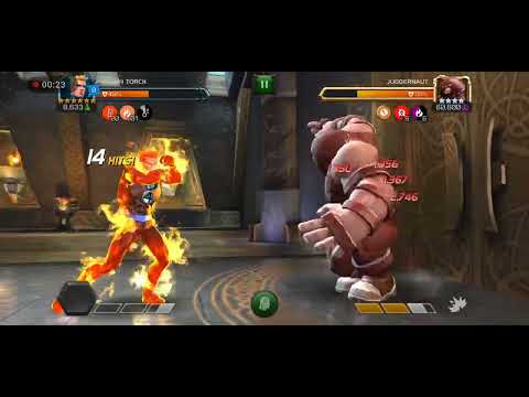 MCOC Human torch with 101 charges extreme damage
