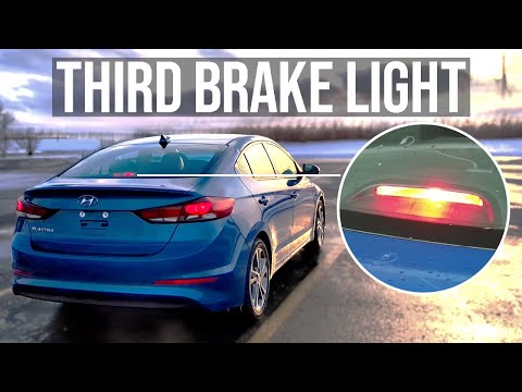 How to Replace 3rd / Third (Center) Brake Light [EASY] - Hyundai Elantra - 2017/2018