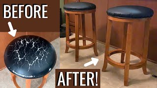 How to Recover Kitchen Bar Stools with Fabric | Tutorial Tuesday Ep. 124