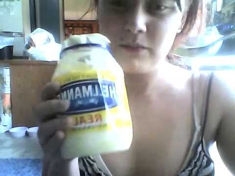 Girl Eating Mayonaise
