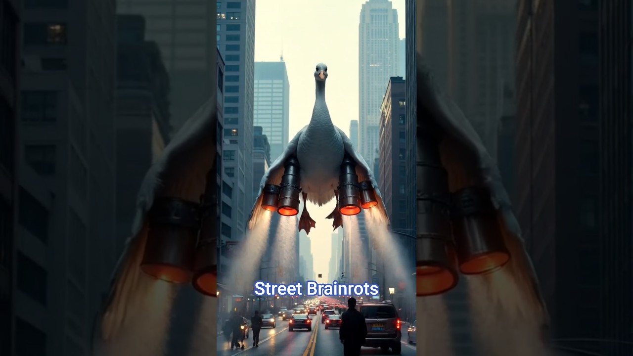 Brainrots in the Streets! Orcalero Orcala vs Bombombini Gusini #brainrot #memes #funny #explore #ai