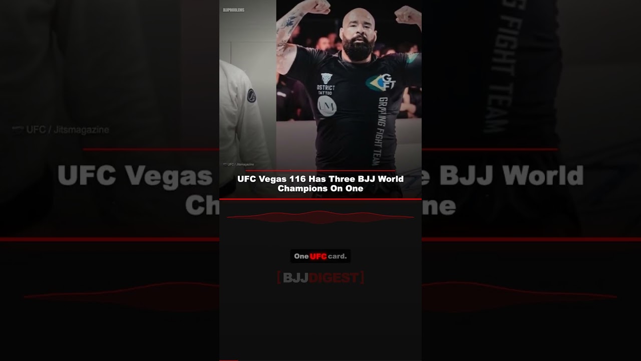 UFC Vegas 116 Has Three BJJ World Champions On One #Shorts