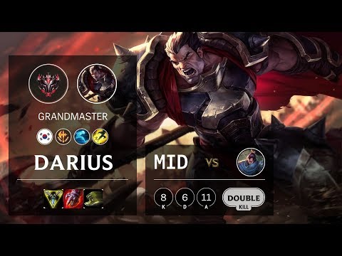 Darius Mid vs Yasuo - KR Grandmaster Patch 10.5
