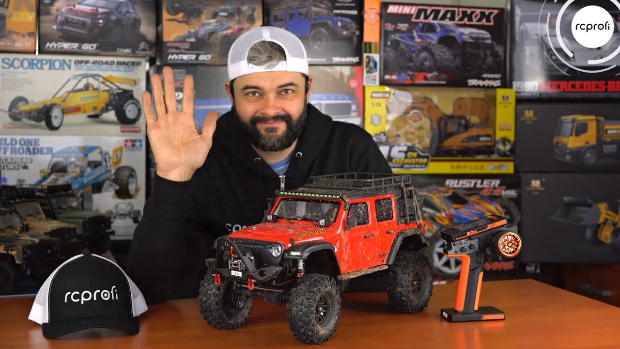 RC auto DF-4S PRO Crawler 313mm 1:10, žlutá