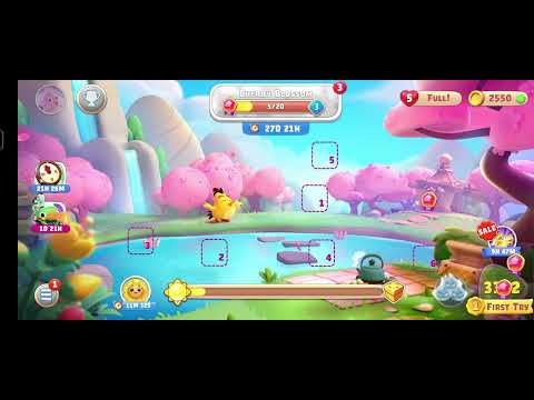 Angrybird Journey land 20 Cherry blossom Cross Level 3361 To 3365  V#898 #nocopyright #gamingvideo