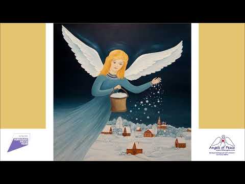 Тифлокомментарий к картине Ольги Иволги "Снежный ангел"
