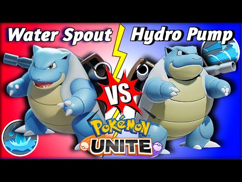 Blastoise's Hydro Pump vs Water Spout Comparison | Pokemon Unite @nockknock6504