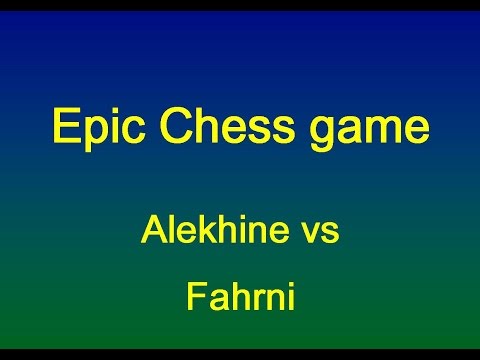 Alekhine vs  Fahrni - Mannheim 1914