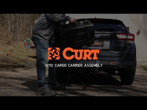 Cargo Carrier Assembly | CURT 18110 Tray-Style Hitch Carrier