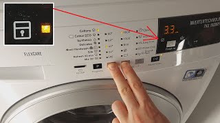 How to UNLOCK Electrolux washing machine (Key & Child LOCK)