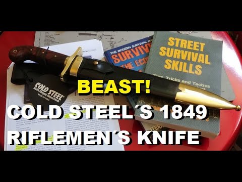 Its a BEAST of a Blade! Cold Steel´s 1849 Mounted Riflemen´s Knife