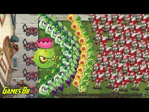 Plants vs Zombies 2 - Homing Thistle vs Pokra vs 999 Zombies