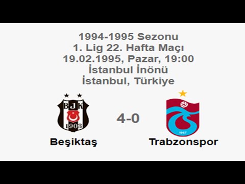 Beşiktaş 4-0 Trabzonspor 19.02.1995 - 1994-1995 Turkish 1st League Matchday 22 + BP Comment (Ver. 2)