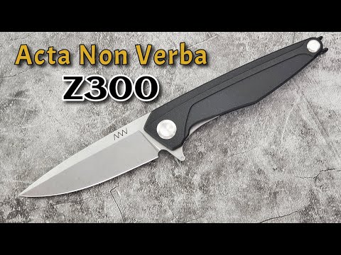 Acta Non Verba Z300:  New Flipper Knife from the Czech Republic in Sleipner Steel!