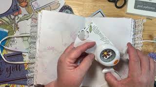 Dollar Tree Junk Journal Series - Decorating The Cover & Adding Embellishments - Use It Up Series