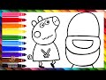 Dibuja Y Colorea A Peppa Pig Quién Necesita Hacer Pipí Dibujos Para Niños