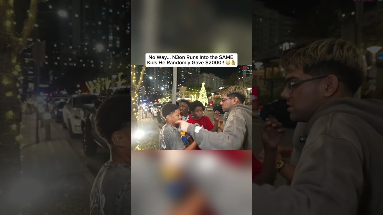 No Way… N3on Runs Into the SAME Kids He Randomly Gave $2000!! 😳💰