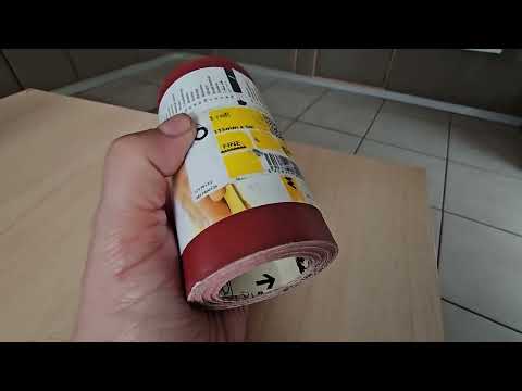 Papier de verre en rouleau de 5m  Largeur 115mm  Format pratique  Grain 240